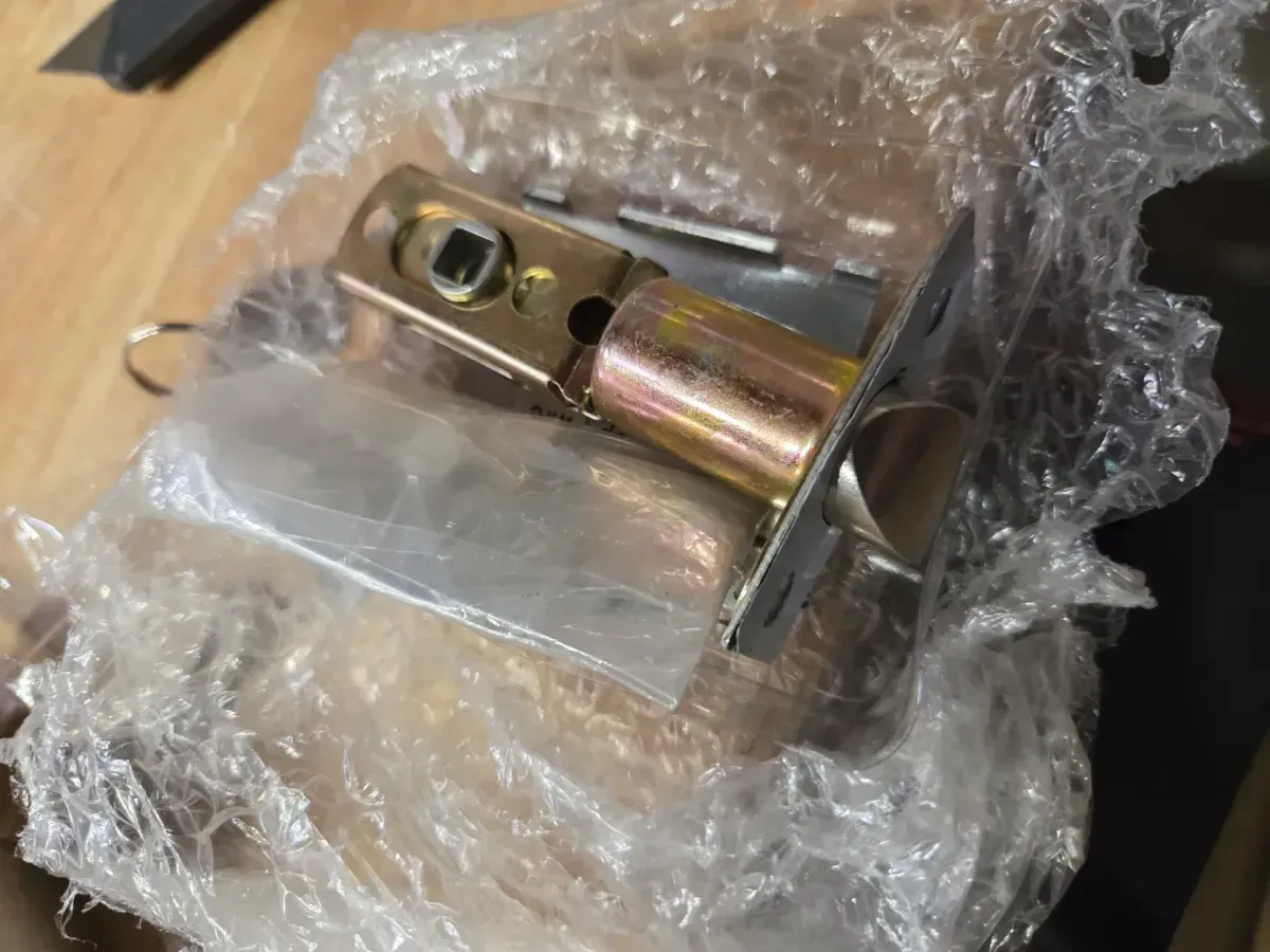 Keyless Satin Nickel Entry Door Knob - image 4