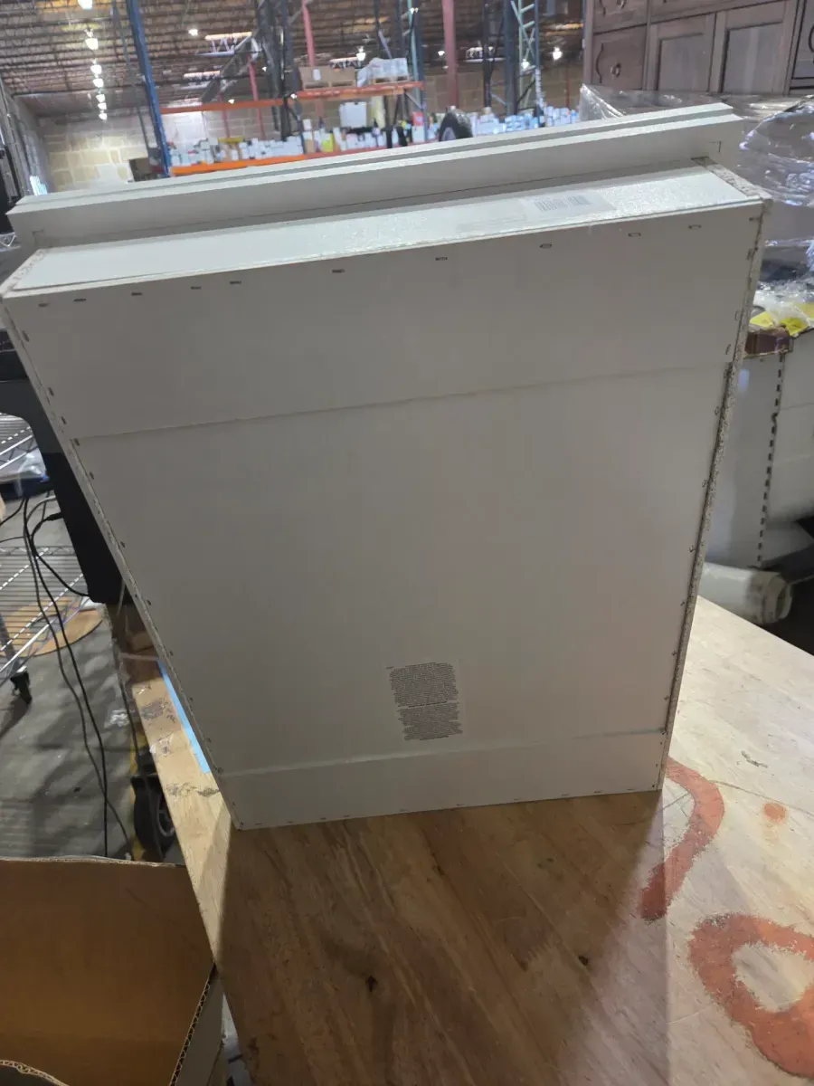 Glacier Bay 15-1/4 in. W x 19-3/8 in. H Rectangular Framed Recessed or Surface-Mount Bathroom Medicine Cabinet with Mirror, White - image 3