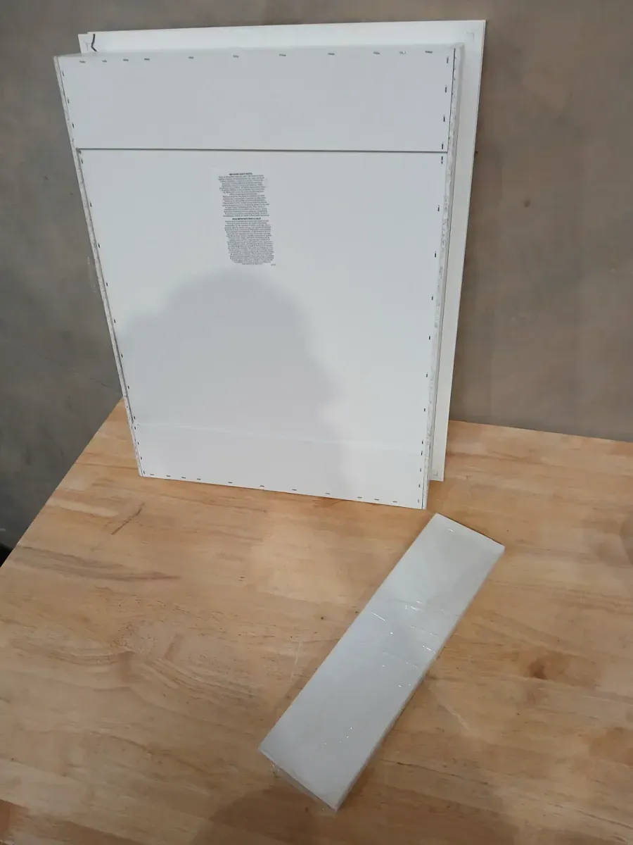 Glacier Bay 15-1/4 in. W x 19-3/8 in. H Rectangular Framed Recessed or Surface-Mount Bathroom Medicine Cabinet with Mirror, White - image 6