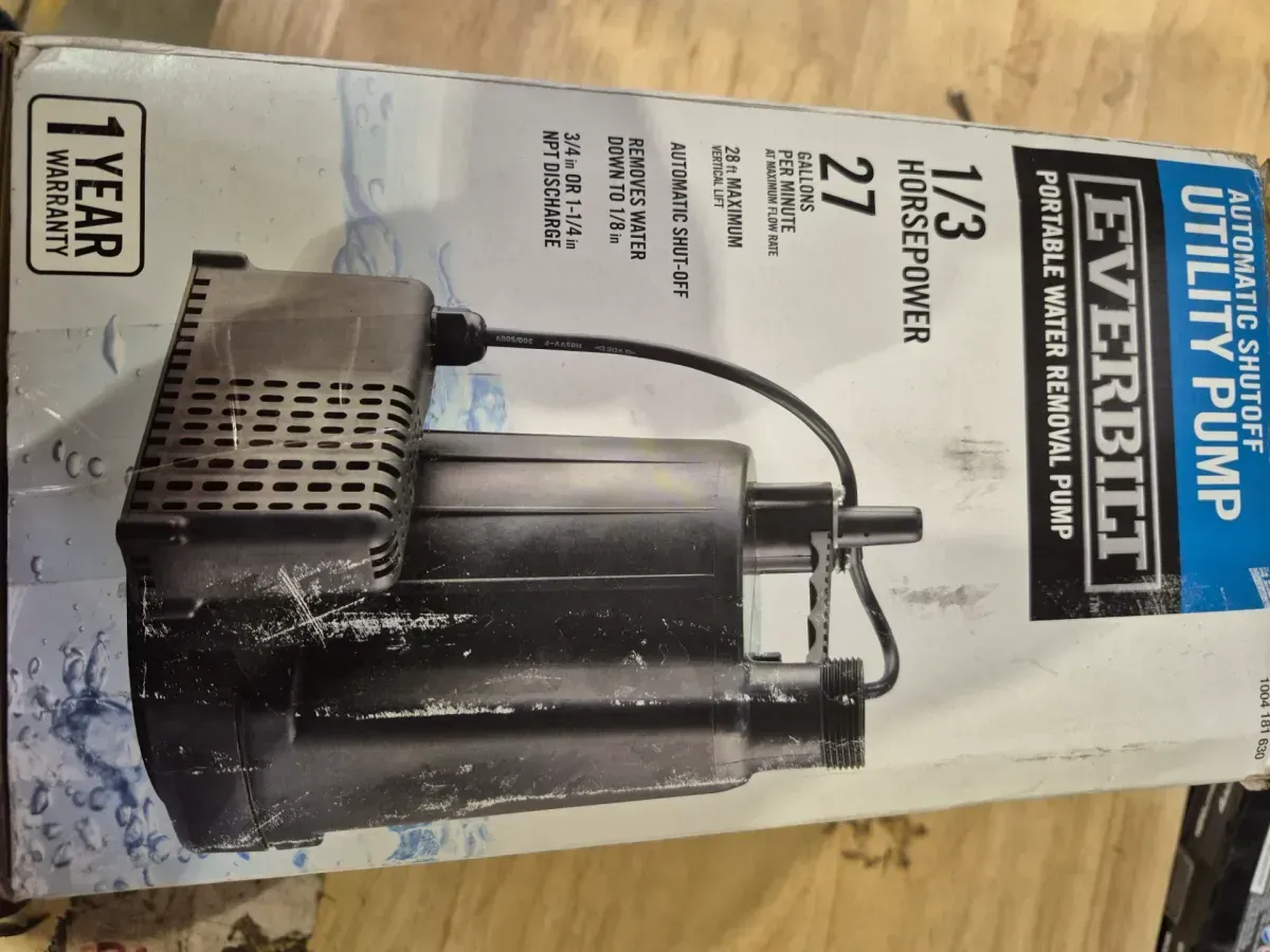 Everbilt 1/3 HP Automatic Utility Pump - image 2