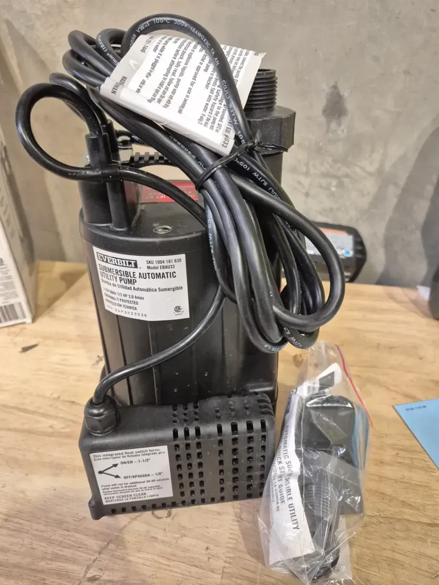 Everbilt 1/3 HP Automatic Utility Pump - image 4
