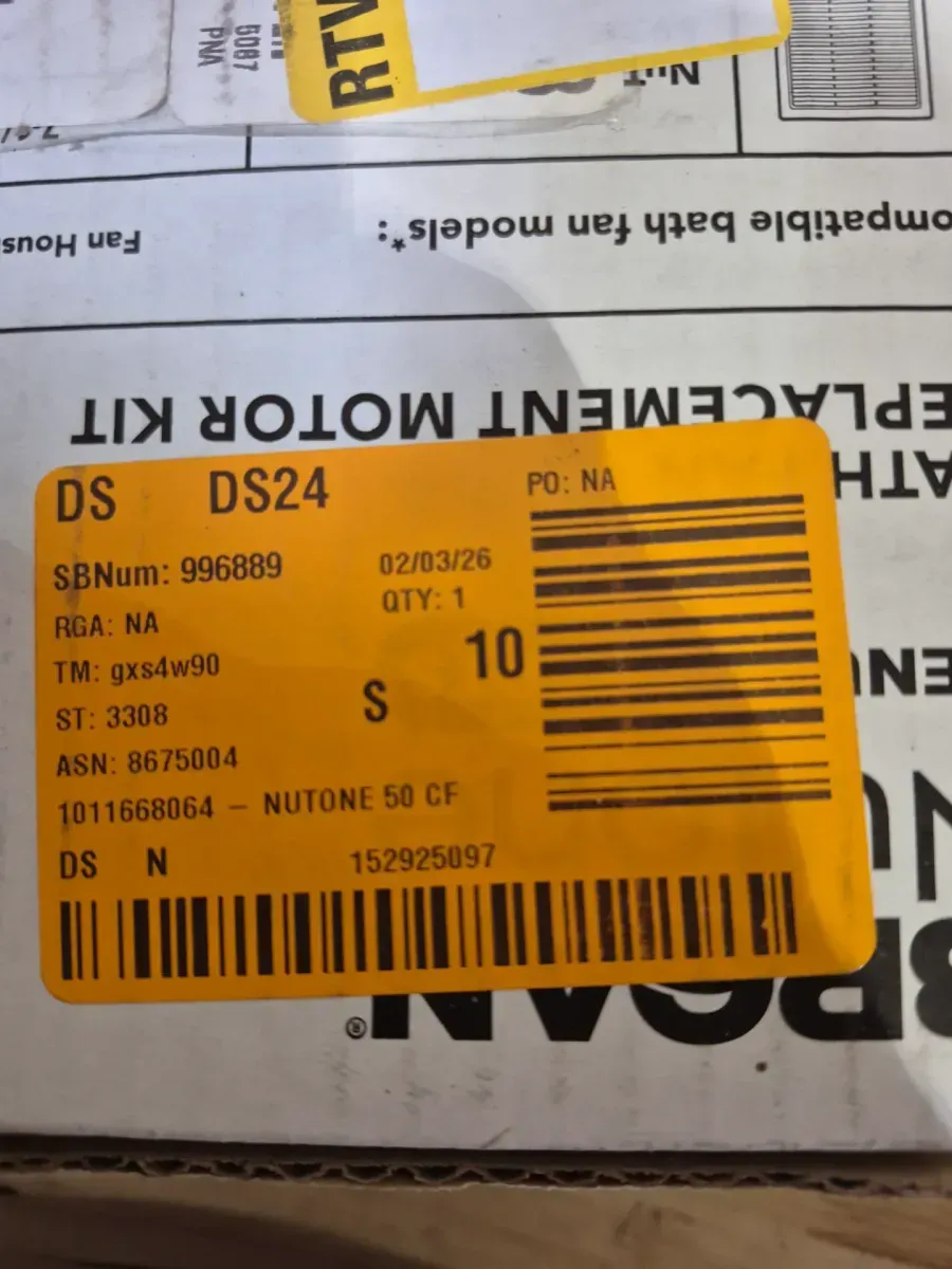 Genuine Replacement Motor Wheel for 696N Ventilation Fan, 50CFM, 4.0 Sones - image 2