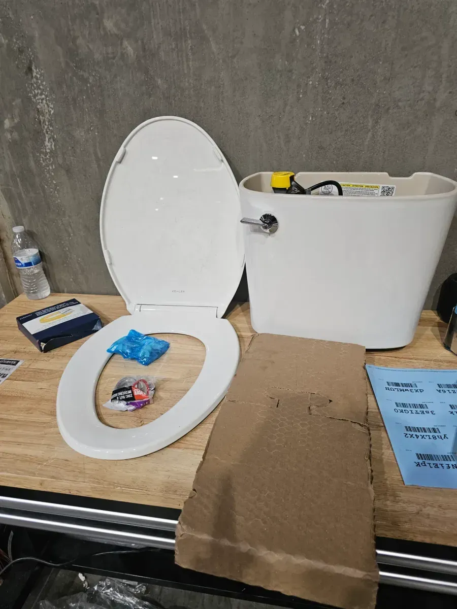 Joist 2-Piece Complete Solution 1.28 GPF Single Flush Elongated Toilet in White (Seat Included) - image 3