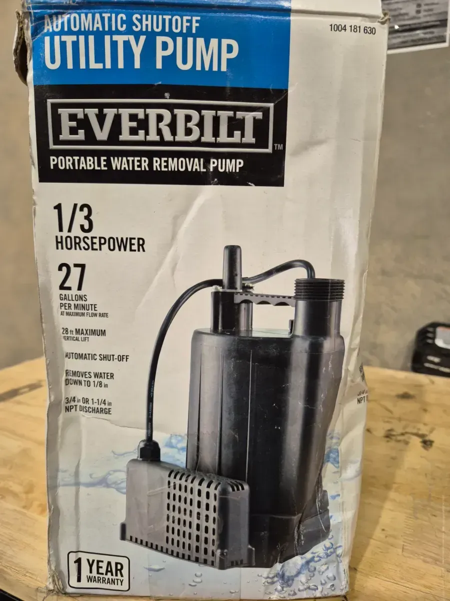 Everbilt 1/3 HP Automatic Utility Pump - image 3