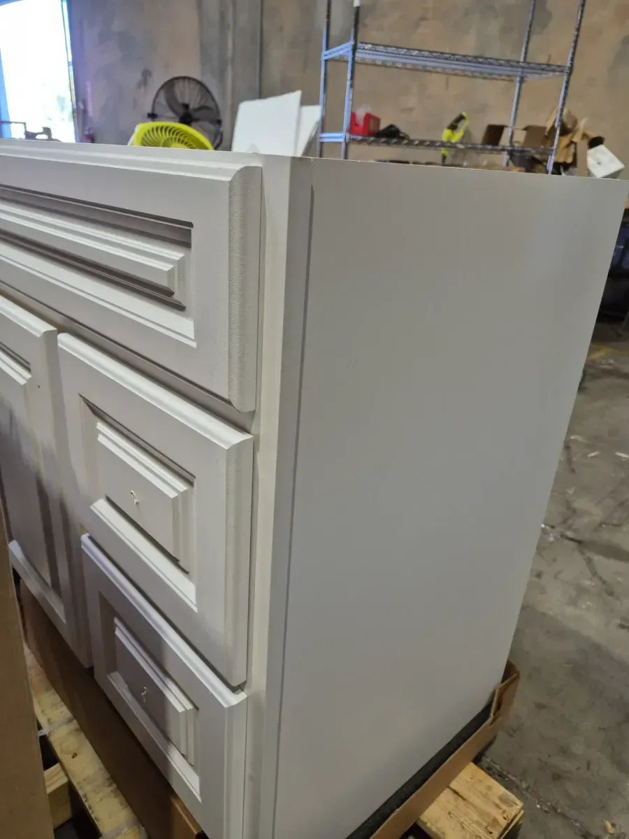 Glacier Bay Hampton 30 in. W x 21 in. D x 33.5 in. H Bath Vanity Cabinet without Top in White - image 5