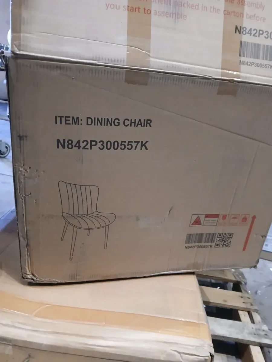 White PU Leather Dining Chair Set of 2,Mid-Century Modern Accent Chairs for Kitchen,Dining Room,Living Room,Reception - image 2