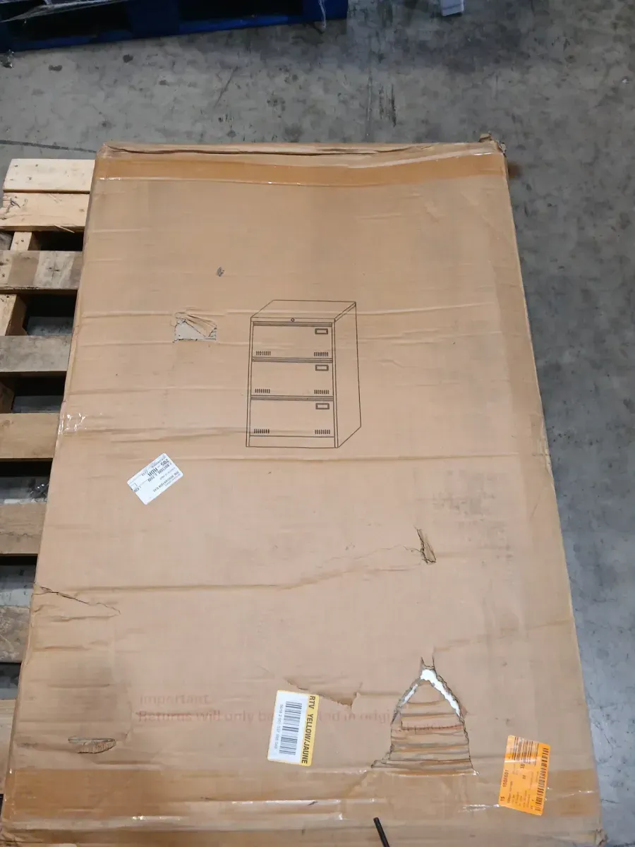 3-Drawer White Metal 23.6 in. W Vertical File Cabinet w/Lock, Suitable for Letter/A4/F4/Legal Size Office Filing Cabinet - image 2