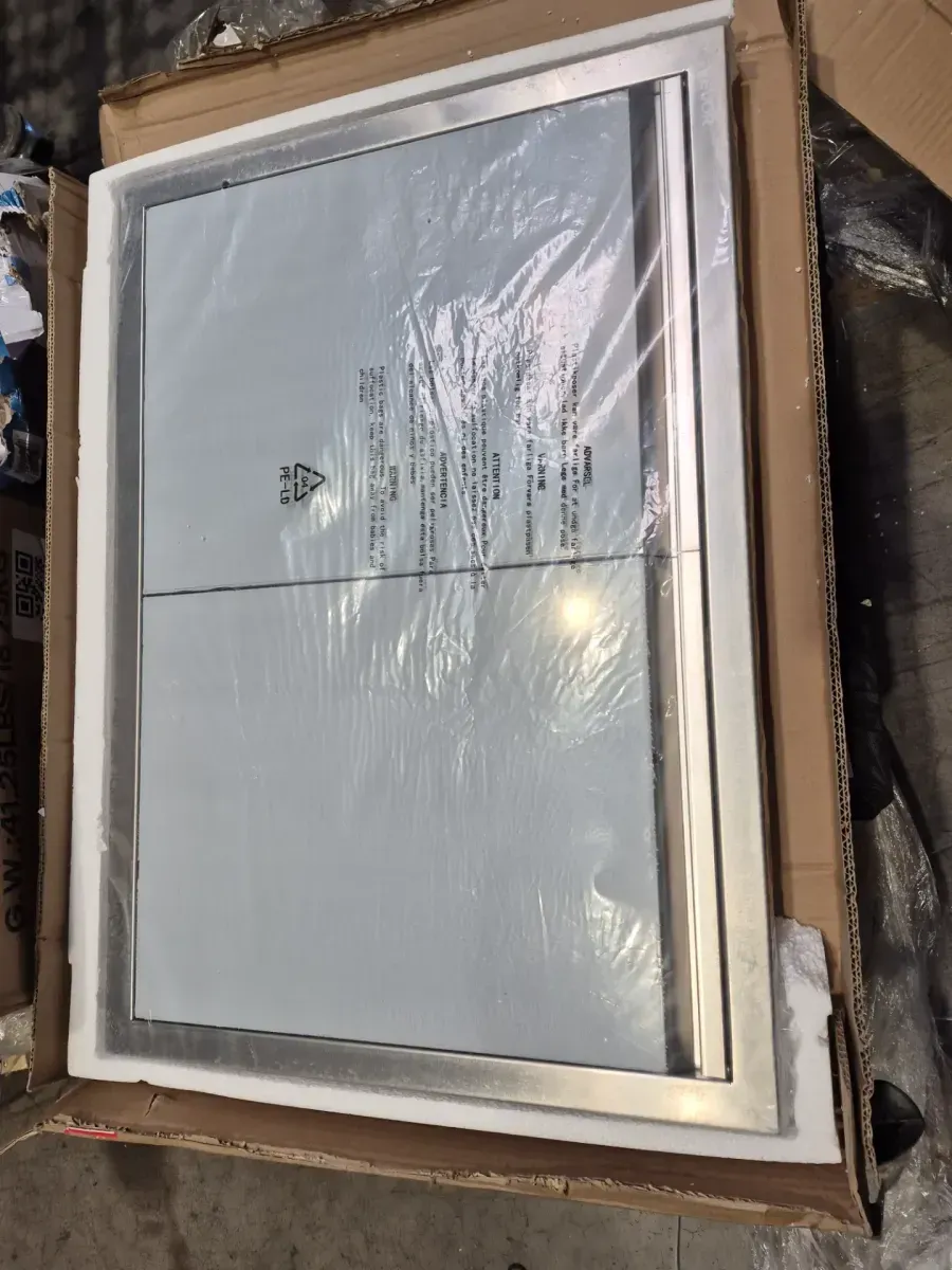 BBQ Access Door 30 in. W x 21 in. H Brushed Stainless Steel Outdoor Kitchen Door with Hooks for Outside Cabinet - image 5