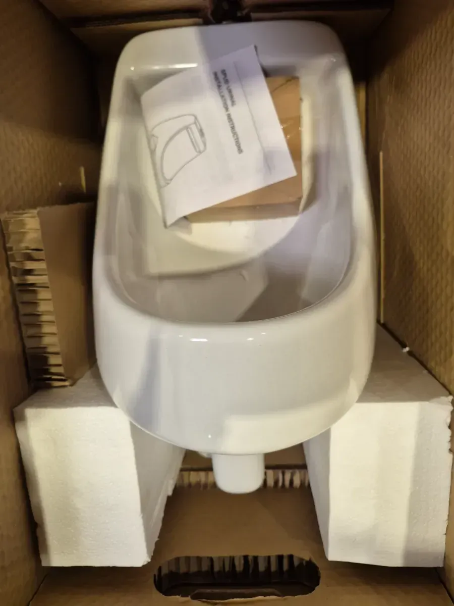 1. 0 GPF Urinal with Siphon Jet Flush Action and Ultima Manual 1.0 GPF Flush Valve Combo - image 2