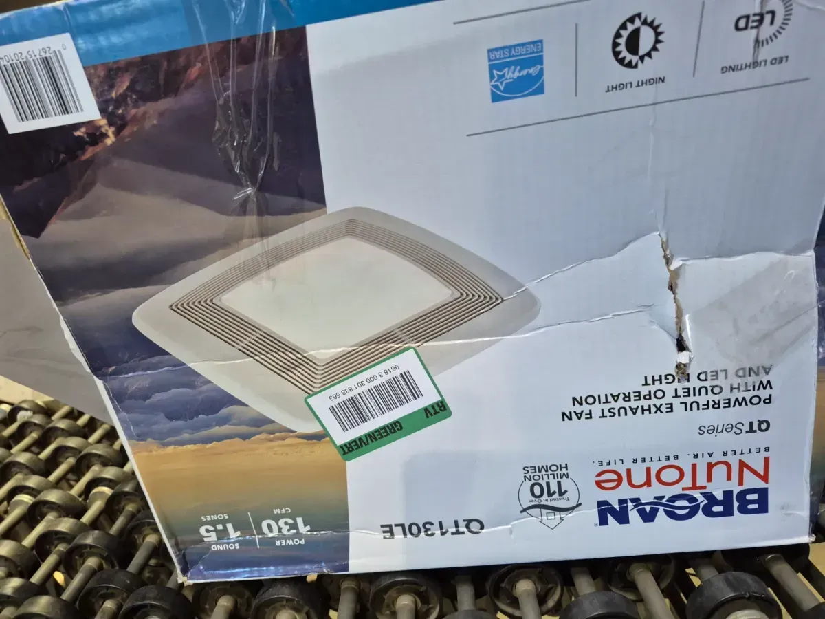 Broan-NuTone QT Series Quiet 130 CFM Ceiling Bathroom Exhaust Fan with Light and Night Light, 1.5 Sones Energy Star Certified - image 3