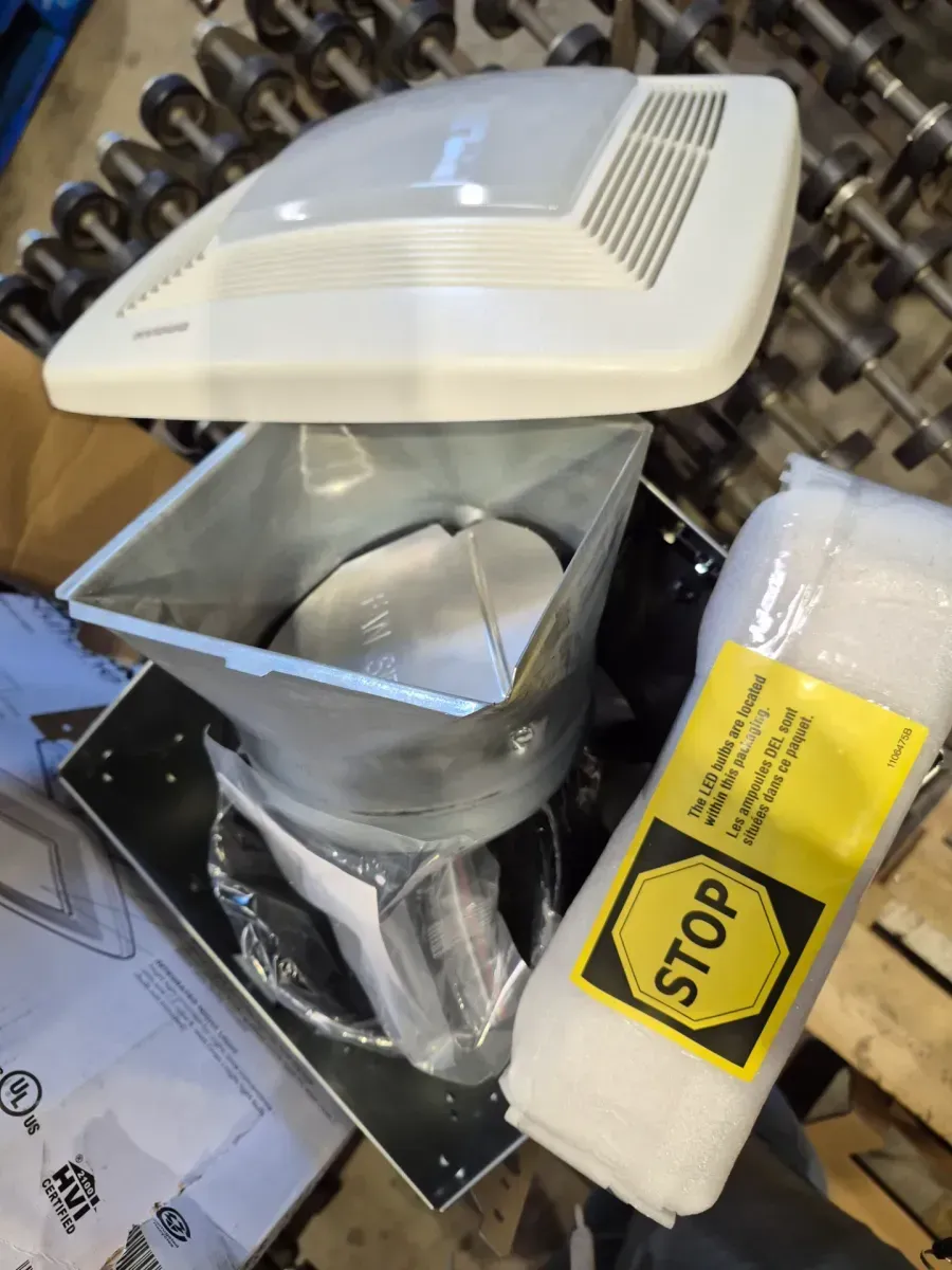 Broan-NuTone QT Series Quiet 130 CFM Ceiling Bathroom Exhaust Fan with Light and Night Light, 1.5 Sones Energy Star Certified - image 4