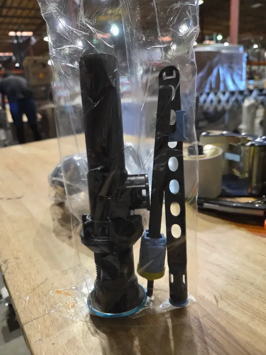 Constructor 4 in. Centerset Double-Handle Low-Arc Bathroom Faucet in Polished Chrome - image 2