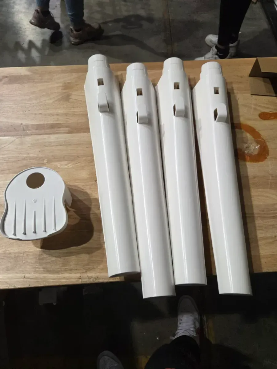 Glacier Bay 24.1 in. L x 24.1 in. W x 36.7 in. H Laundry Sink / Utility Sink Work Center in White with Pull-Out Faucet in Chrome - image 5