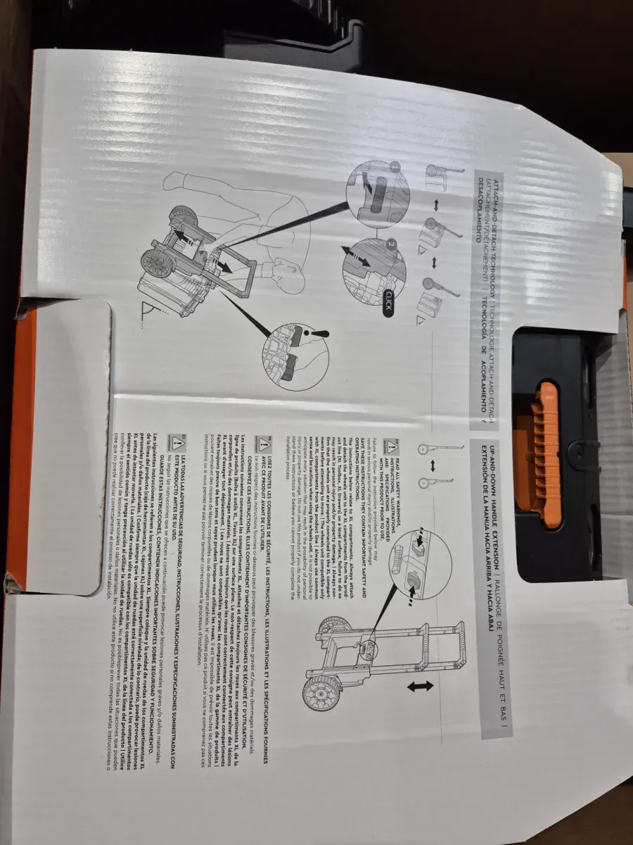 Pro Gear System Gen 2.0 Durable All Terrain Rolling Tool Box Attachment With 9 in. Heavy Duty Wheels - image 3