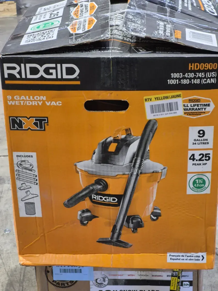 RIDGID 9 Gal. 4.25 Peak HP NXT Shop Vacuum Wet Dry Vac with General Debris Filter - image 2