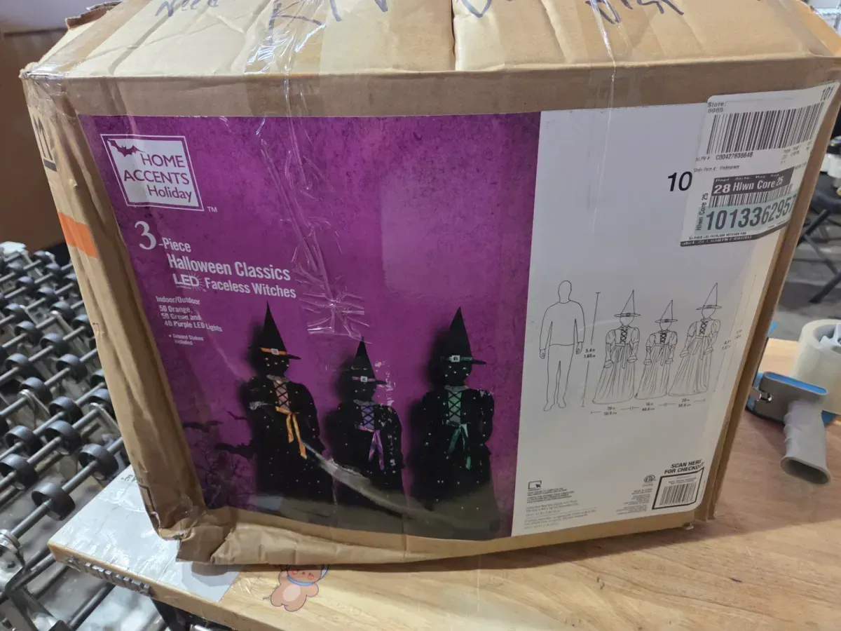 Home Accents Holiday 3-Piece Halloween Classics LED Faceless Witches Set - image 1