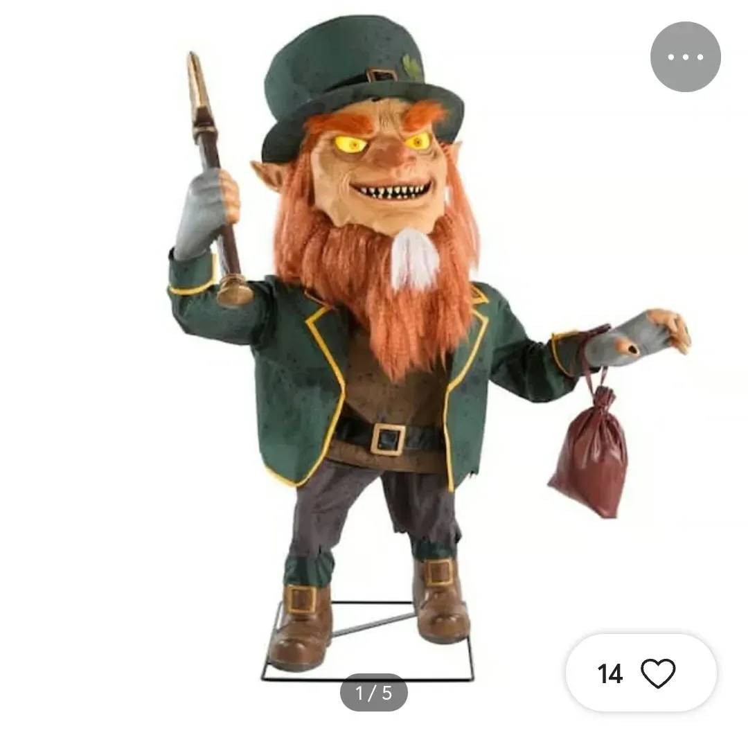 Lucky the Leprechaun Animatronic Decoration - image 1