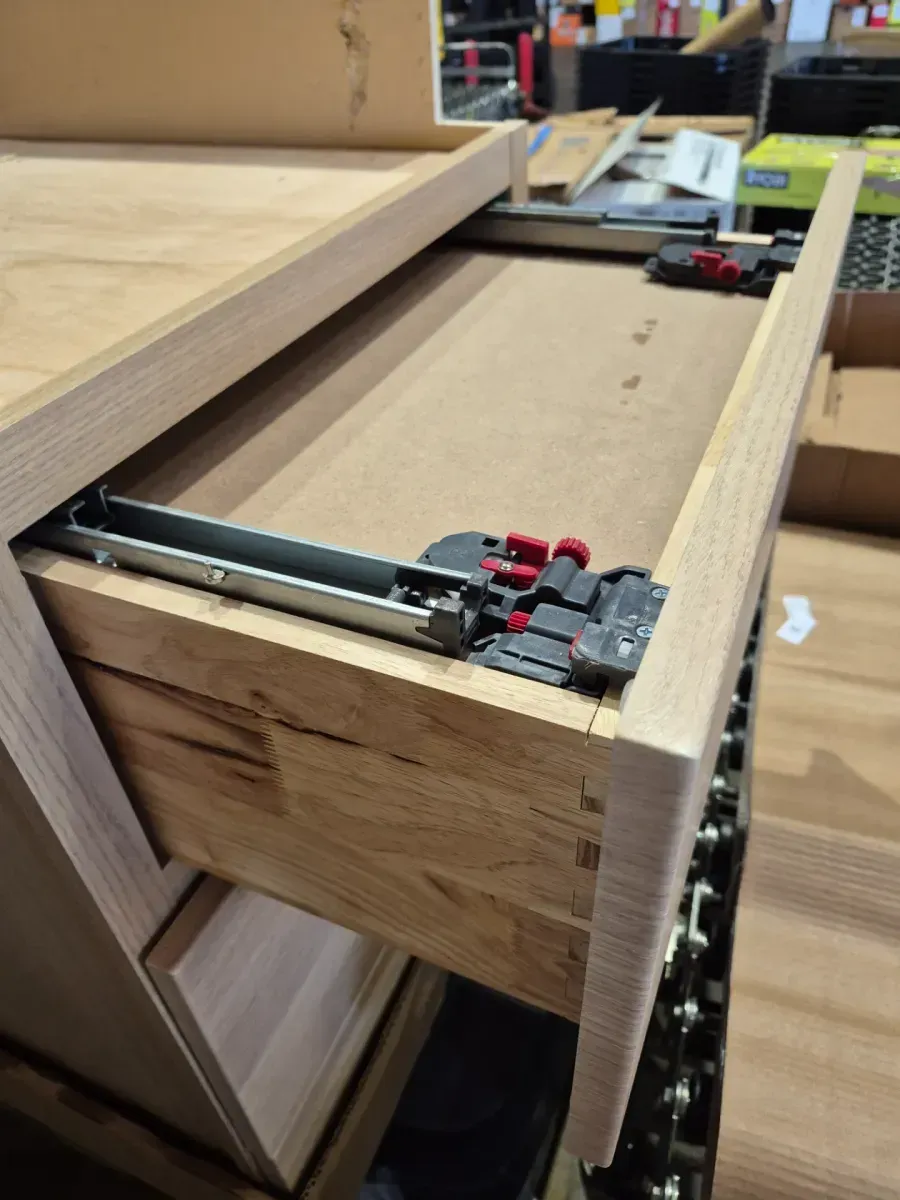 Hampton 24 in. W x 24 in. D x 34.5 in. H Assembled 3 Drawer Base Kitchen Cabinet in Satin White - image 4