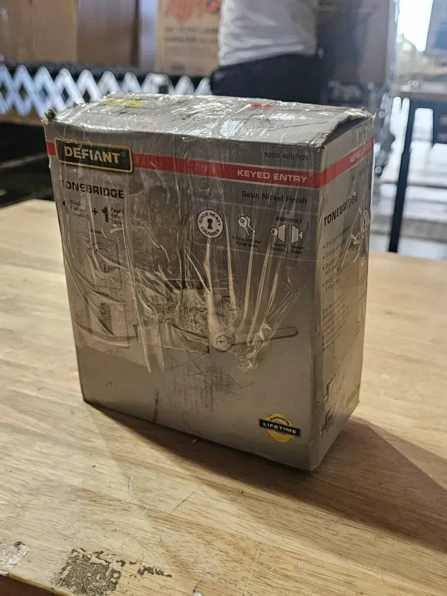 Tonebridge Satin Nickel Single Cylinder Combo Pack with Square Rose - image 4