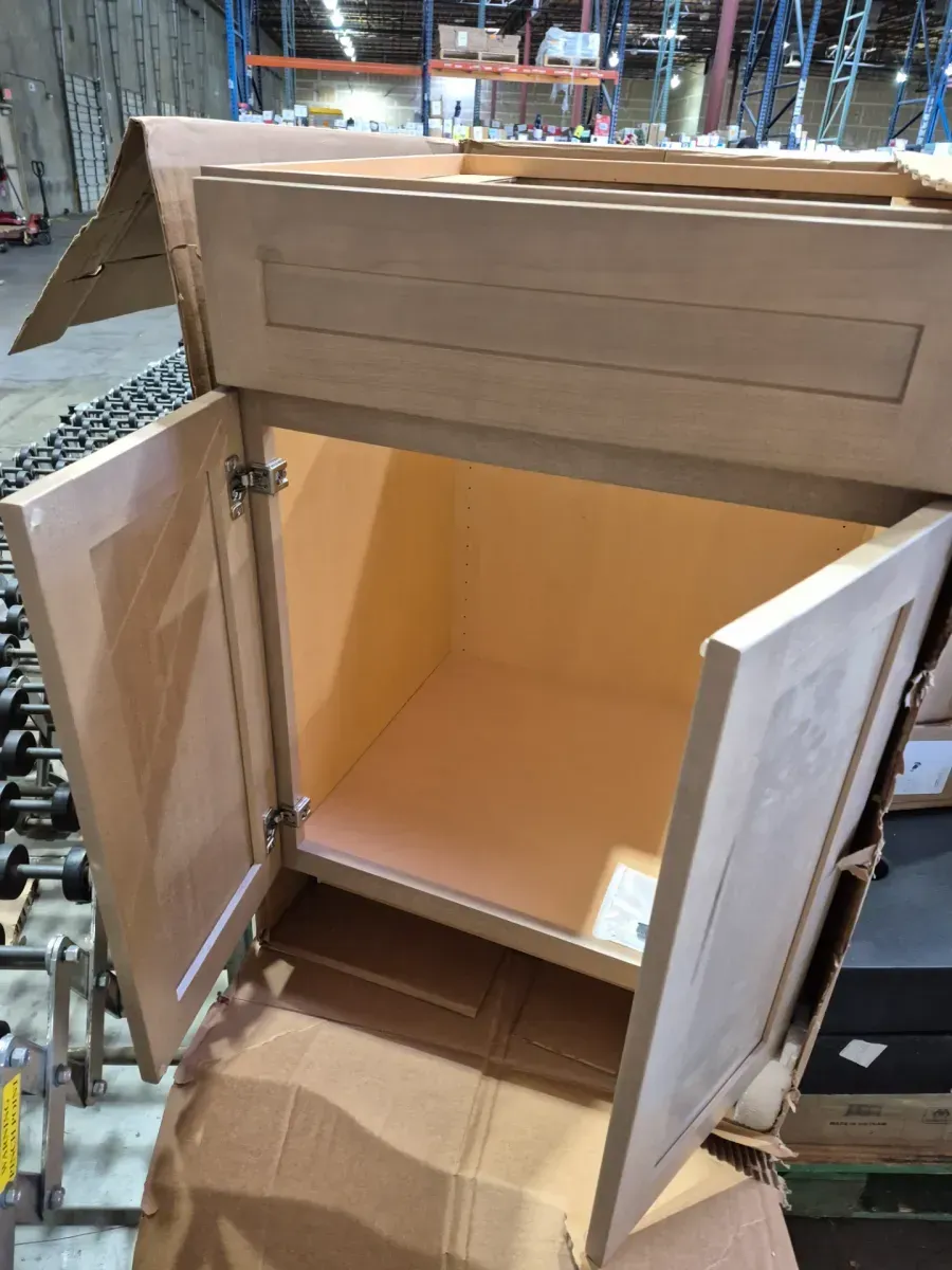 Recessed Panel 36 in. W x 24 in. D x 34.5 in. H Assembled Sink Base Kitchen Cabinet in Unfinished - image 4