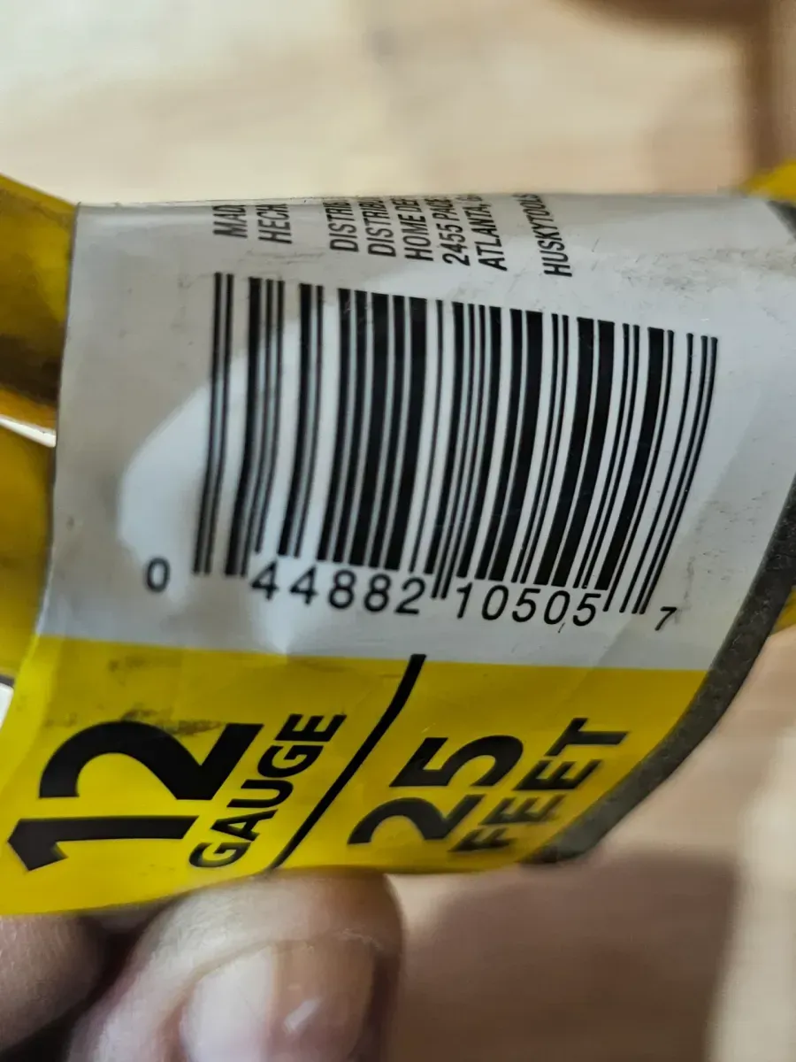  Husky VividFlex 25 ft. 12/3 Heavy Duty Indoor/Outdoor Triple Tap Extension Cord with Lighted Ends, Yellow - image 3