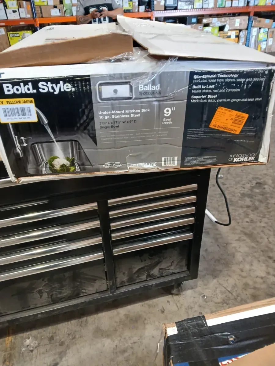 Rivera 31 in. Undermount Single Bowl 18 Gauge Brushed Stainless Steel Kitchen Sink - image 2