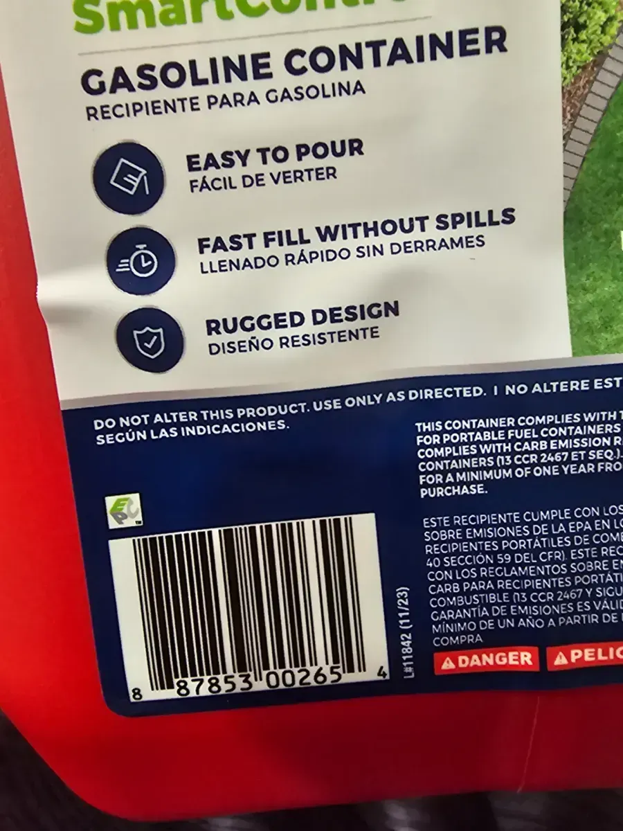 1 Gal. Smart Control Gas Can - image 4