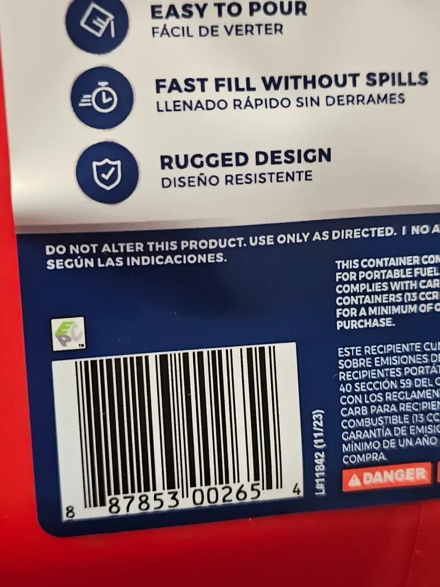 1 Gal. Smart Control Gas Can - image 4