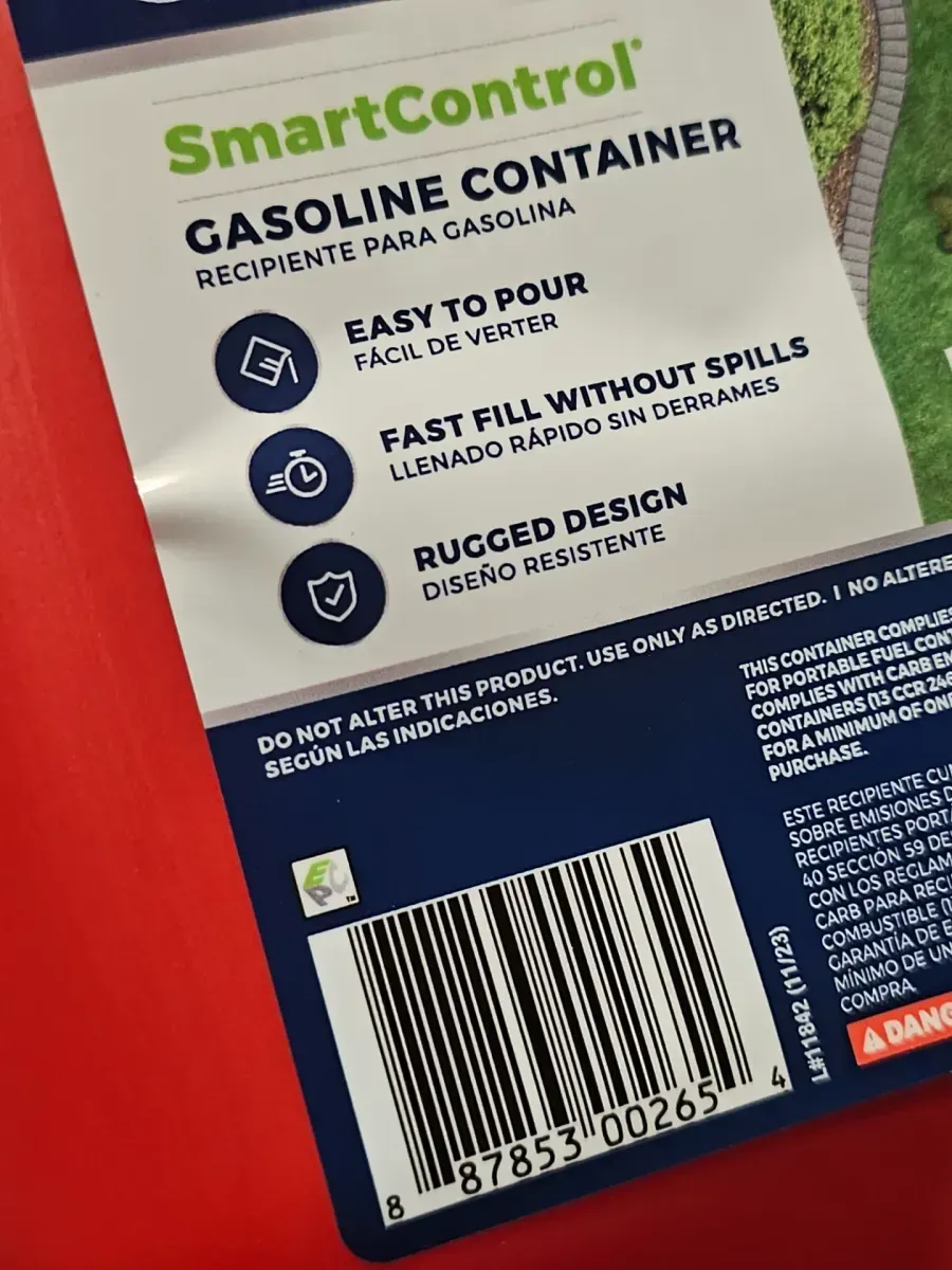 1 Gal. Smart Control Gas Can - image 4