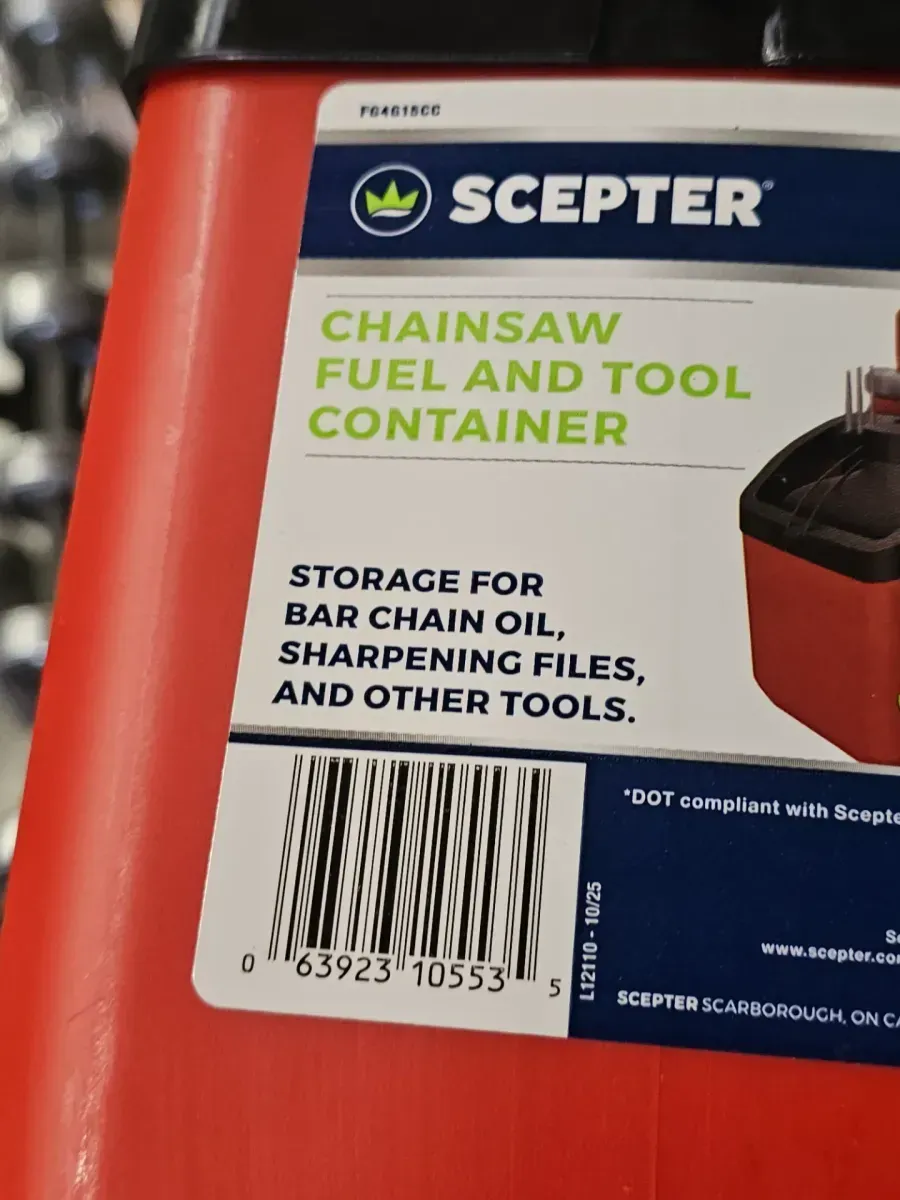 1.5 Gal. Gas Can with Chainsaw Tool Storage Compartment - image 6