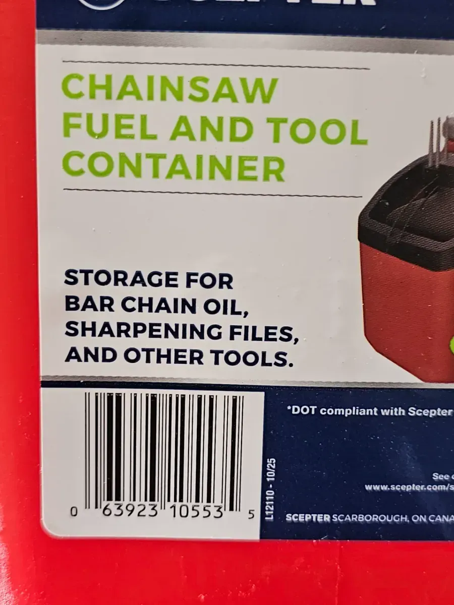 1.5 Gal. Gas Can with Chainsaw Tool Storage Compartment - image 6