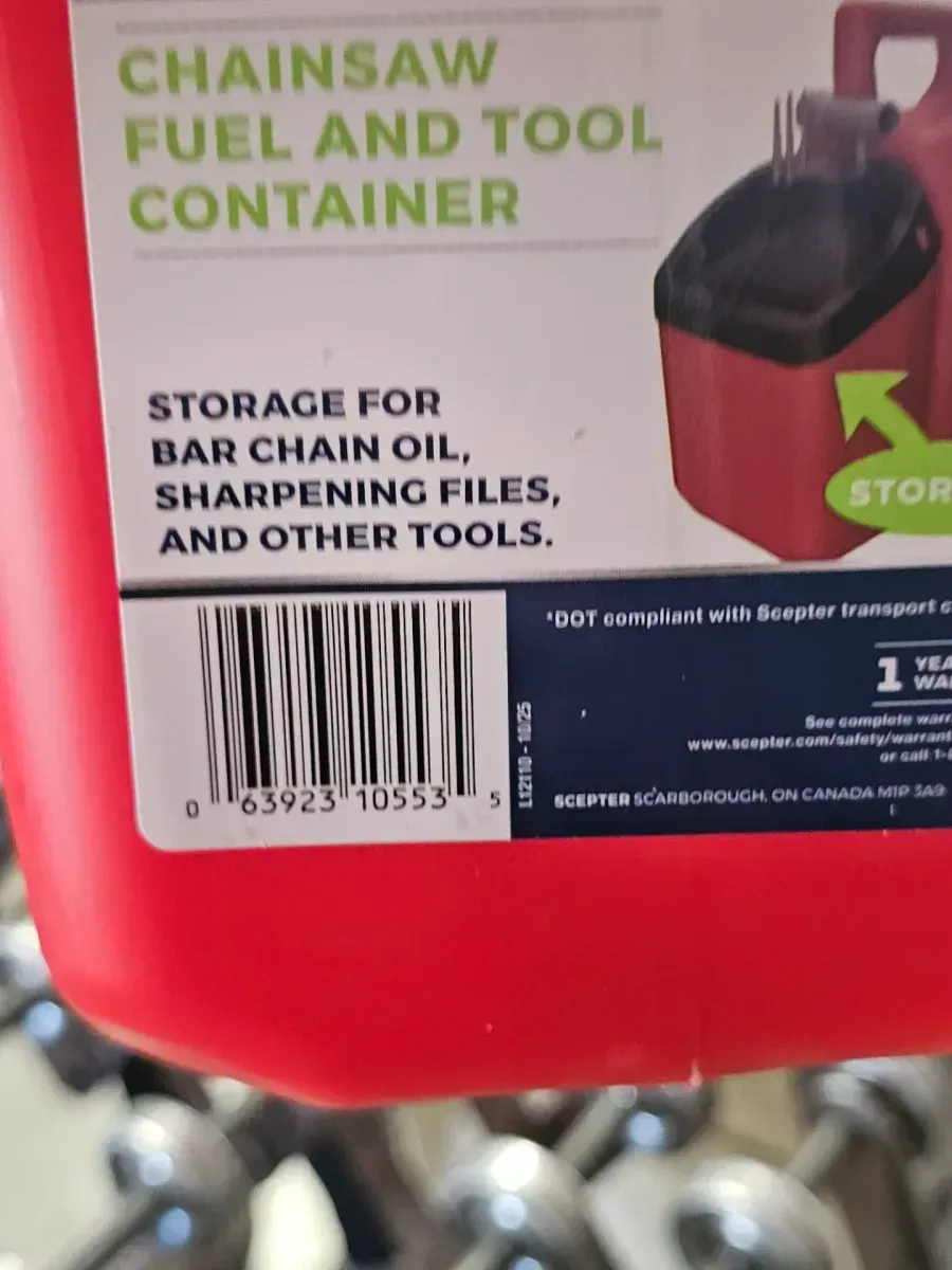 1.5 Gal. Gas Can with Chainsaw Tool Storage Compartment - image 6