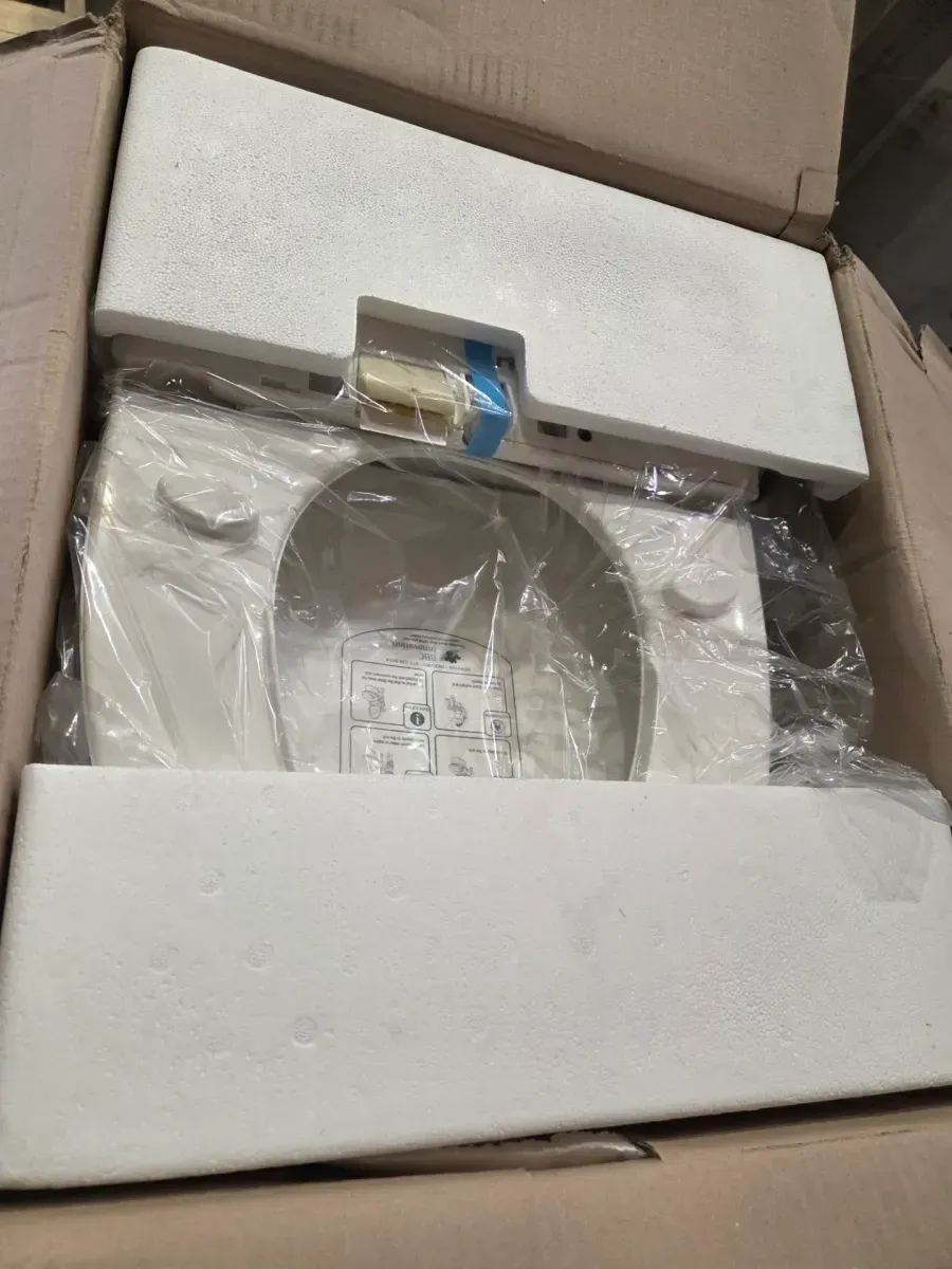 Bliss BB-2000 Electric Bidet Seat for Elongated Toilets in White with Drylette Towels - image 2