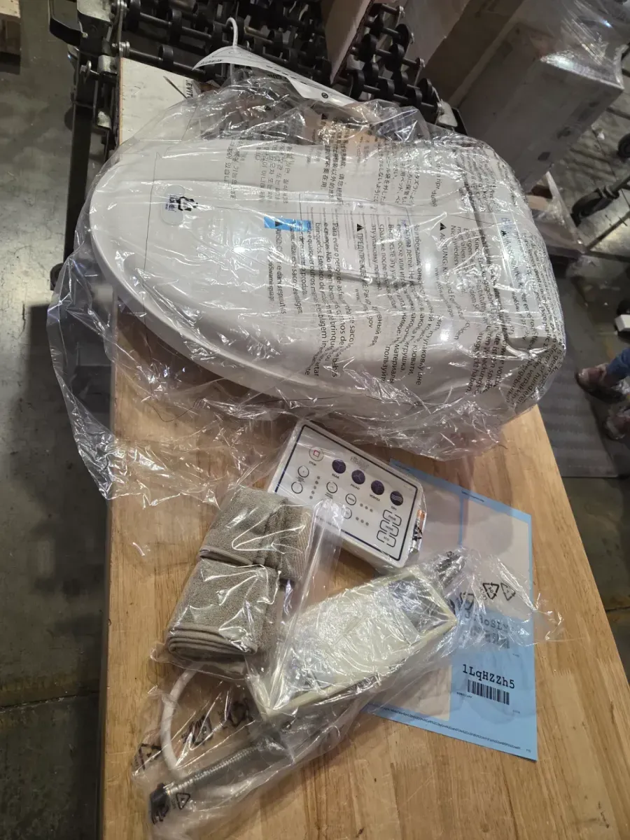 Bliss BB-2000 Electric Bidet Seat for Elongated Toilets in White with Drylette Towels - image 3