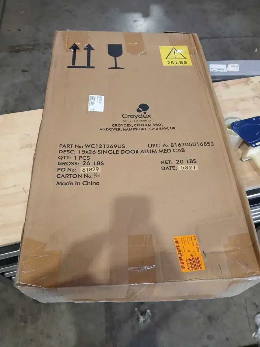 Mallard 15 in. W x 25 in. H Single Door Rectangular Silver Aluminum Recessed/Surface Mount Medicine Cabinet with Mirror - image 2