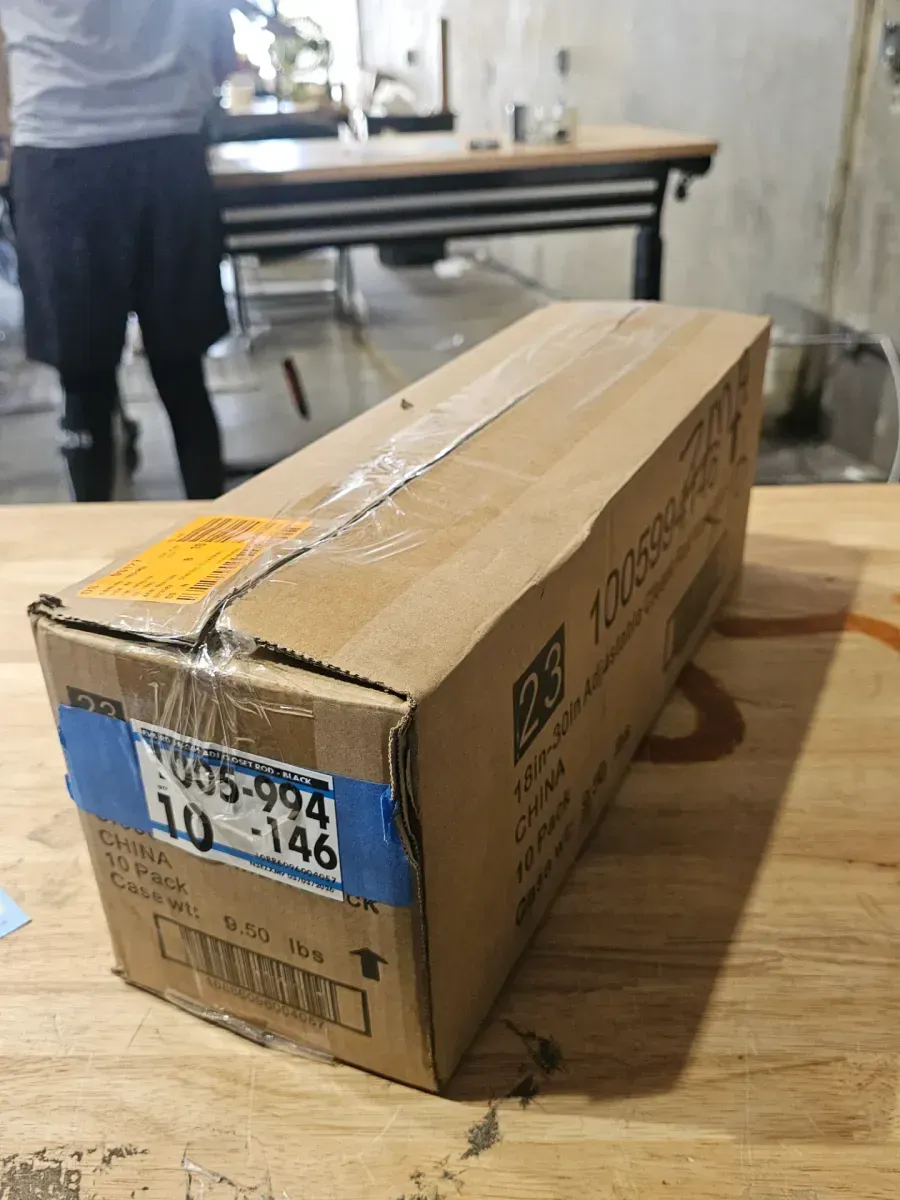 18 in. - 30 in. Adjustable Closet Rod-Matte Black - image 3