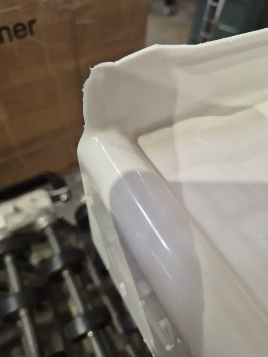 White Acrylic Center Drain Shower Base - image 5