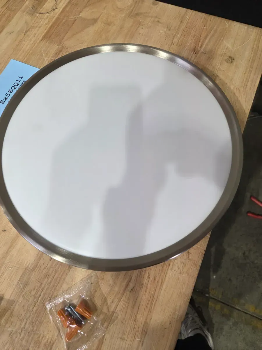 Ashburrow 15 in. Light Brushed Nickel Adjustable CCT Integrated LED Ceiling Flush Mount Fixture with Night Light - image 4