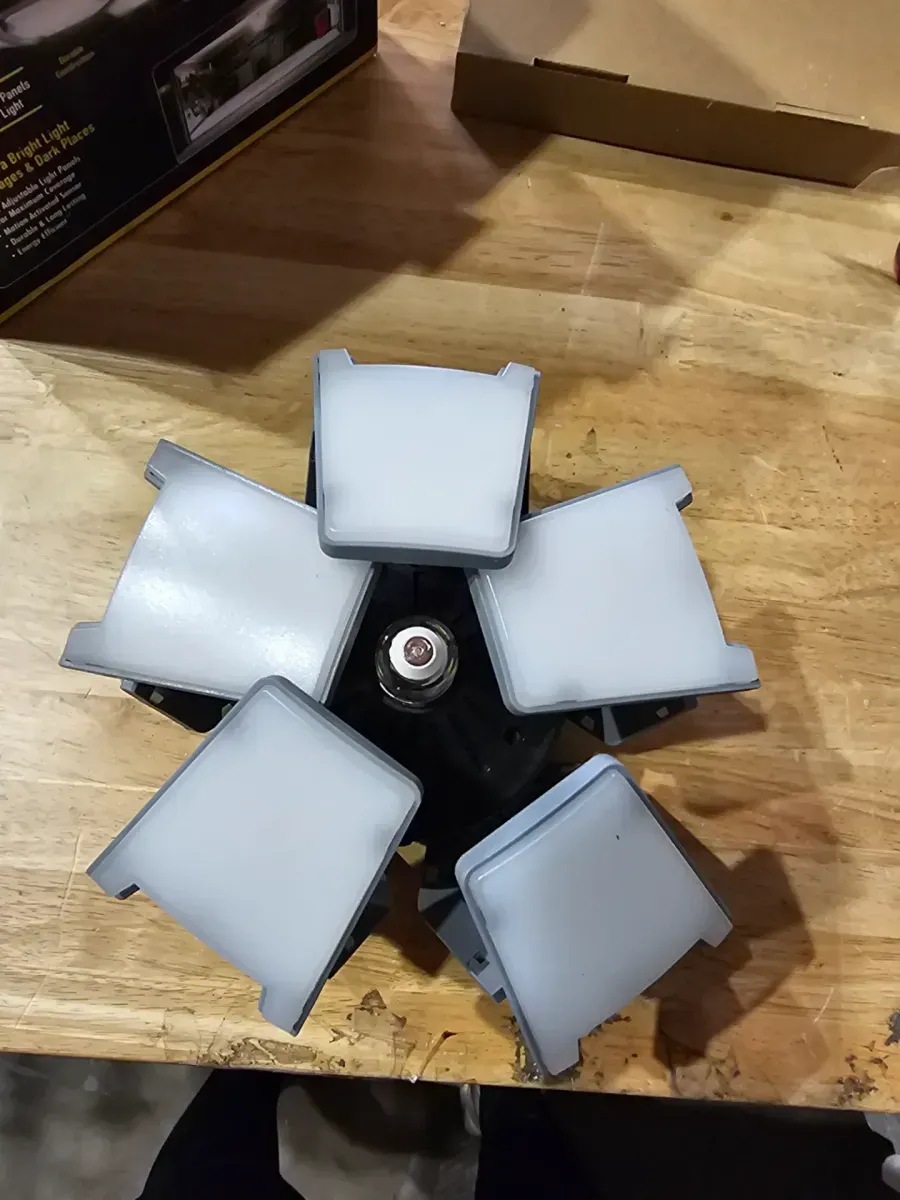 40-Watt Motion-Activated LED Garage Light with 10-Adjustable Panels, 372 LED Bulbs - image 3