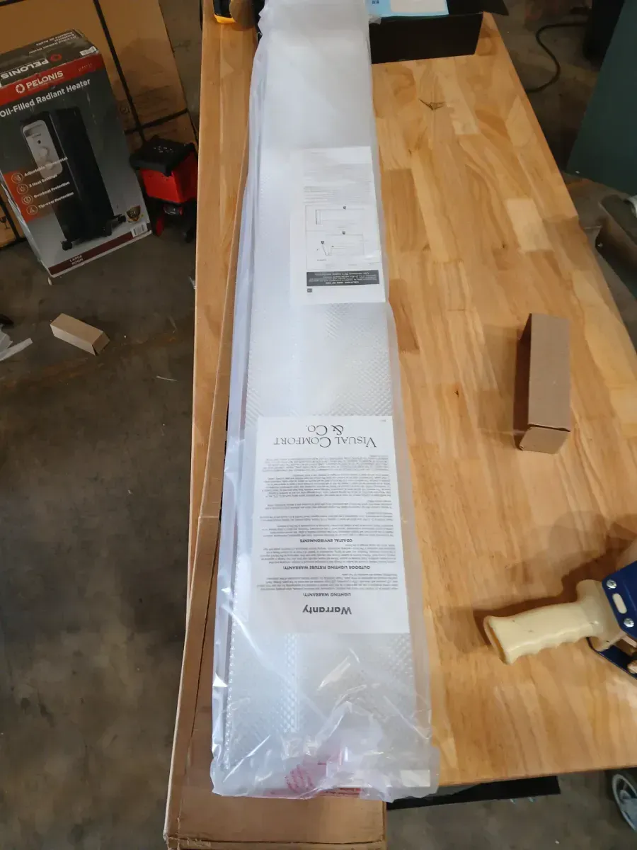 Drop Lens Collection 48 in. W 2-Light White Flushmount - image 3