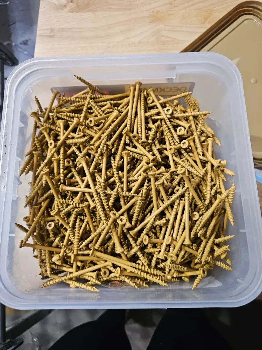 #9 x 3 in. Green Exterior Self-Starting Torx Flat-Head Wood Deck Screws (25 lb./1543-Piece) - image 2