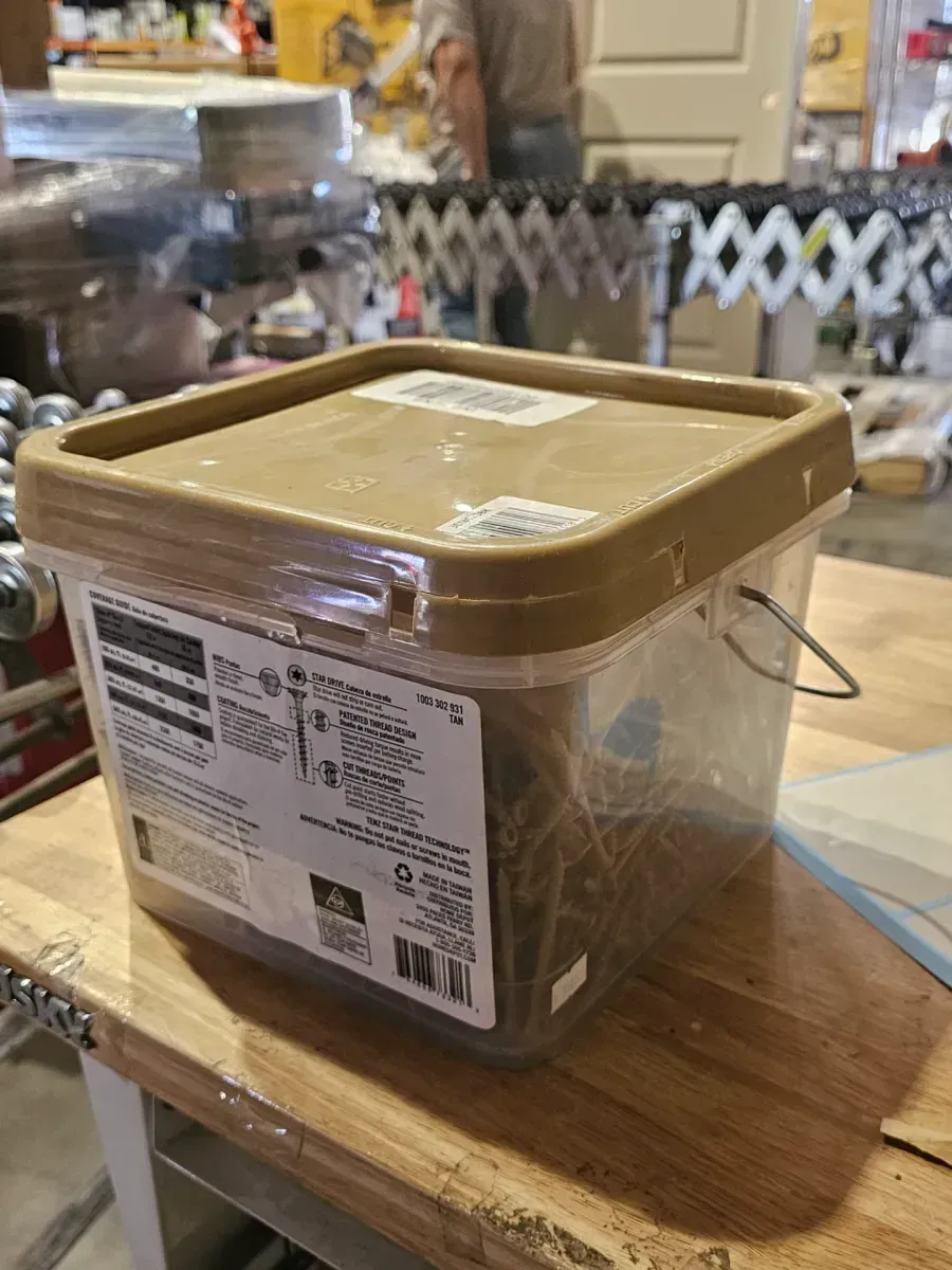 #9 x 3 in. Green Exterior Self-Starting Torx Flat-Head Wood Deck Screws (25 lb./1543-Piece) - image 3