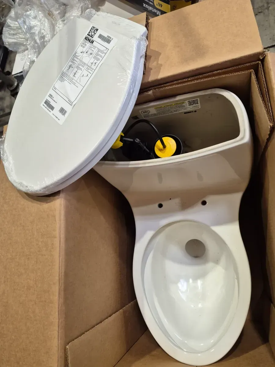 Kohler Santa Rosa Comfort Height One-Piece Elongated Toilet in White (Santa Rosa 12 in. Rough In 1-Piece 1.28 GFP Single Flush Elongated Chair Height Toilet in White with Soft Close Seat) - image 4