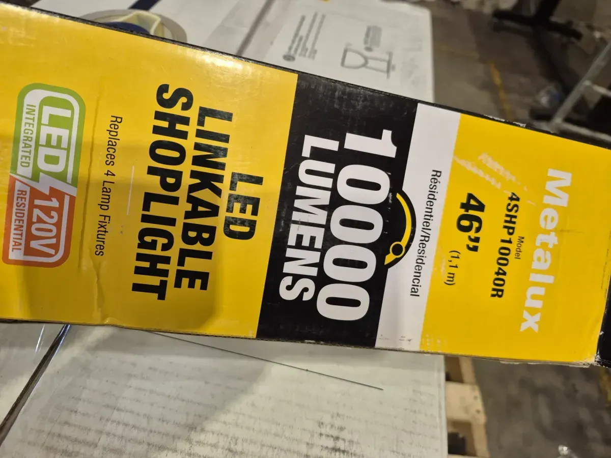 SHP 46 in. 128-Watt Equivalent, 10000-Lumens Integrated LED, White Shop Light, 4000K CCT - image 2