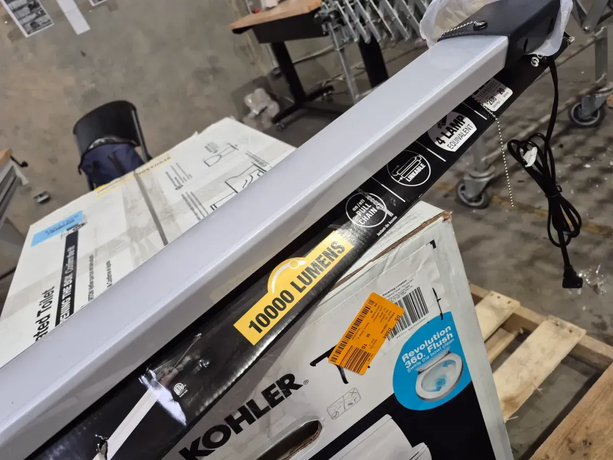 SHP 46 in. 128-Watt Equivalent, 10000-Lumens Integrated LED, White Shop Light, 4000K CCT - image 3