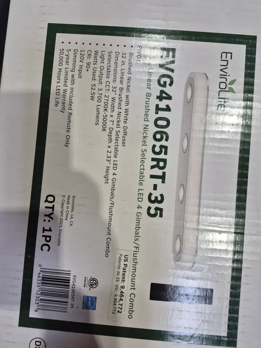 Modern 4-Light LED Adjustable Spotlight Ceiling Fixture (Pivot 32 in. Transitional Brushed Nickel Selectable CCT Integrated LED Flush Mount for Kitchens) - image 3