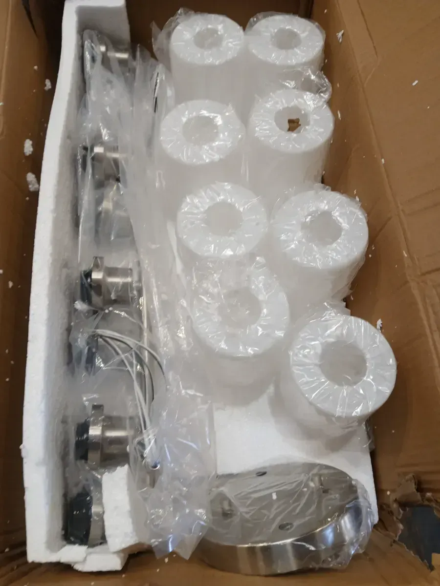 52 in. 8 Light Chrome Dimmable Vanity Light with White Glass Shade for Bedroom Bathroom Dressing Room, No Bulbs Included - image 3