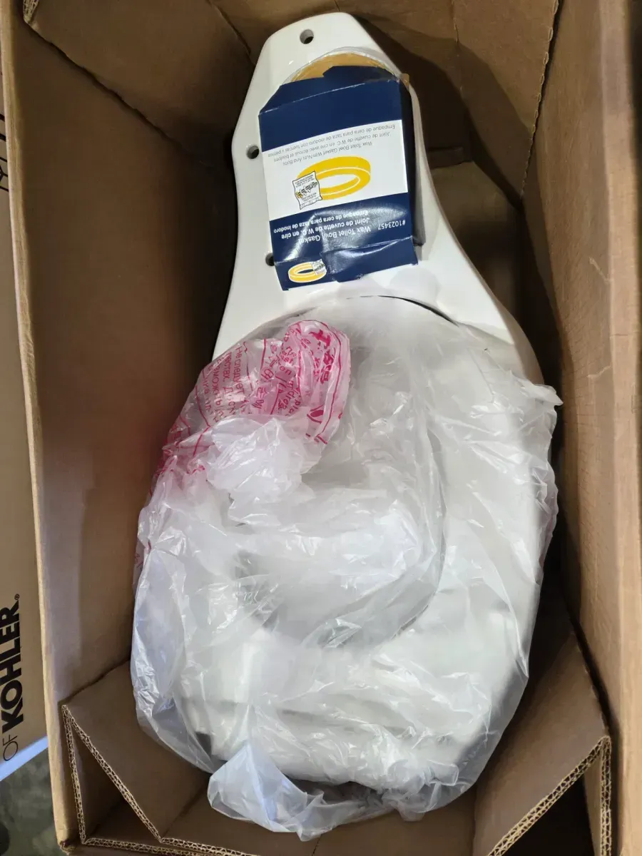 KOHLER Highline Arc Extra Tall 12 in. Rough In 2-Piece 1.28 GFP Single Flush Elongated Toilet in White with Soft Close Seat - image 4