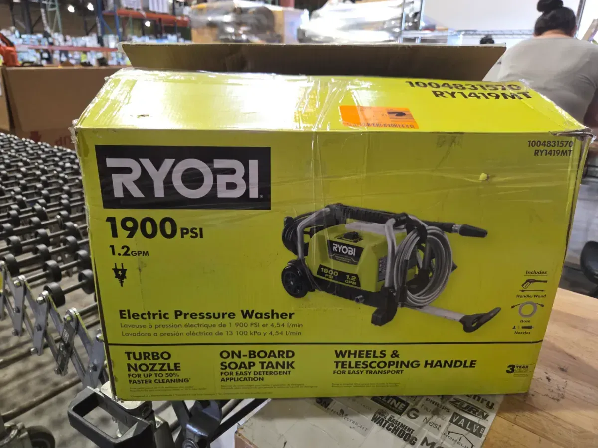 1900 PSI 1.2 GPM Cold Water Wheeled Corded Electric Pressure Washer - image 2