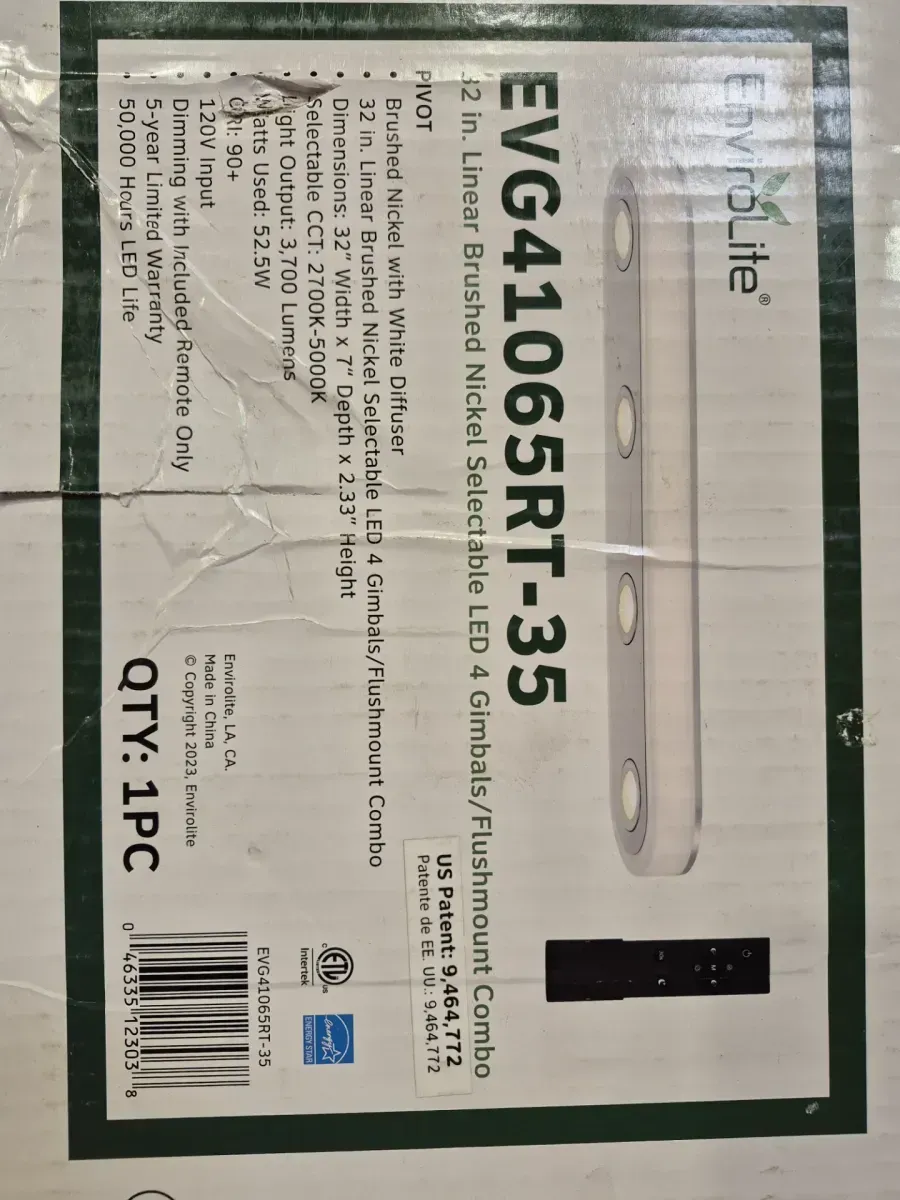 Modern 4-Light LED Adjustable Spotlight Ceiling Fixture (Pivot 32 in. Transitional Brushed Nickel Selectable CCT Integrated LED Flush Mount for Kitchens) - image 3